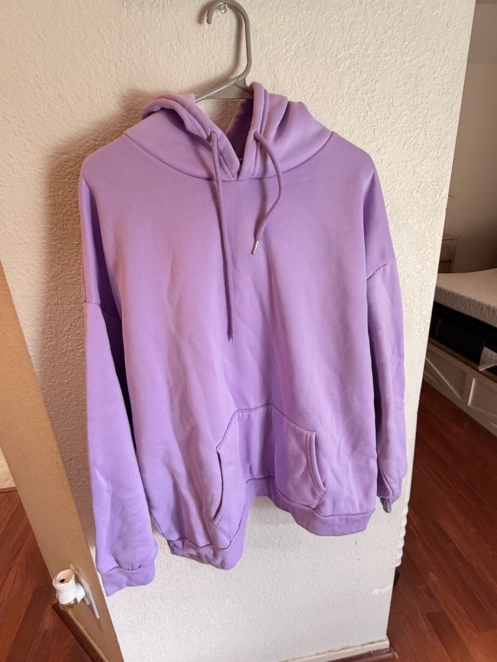 SHEIN Lavender Fleece-Lined Hoodie - Lilac Purple - Picture 2 of 10